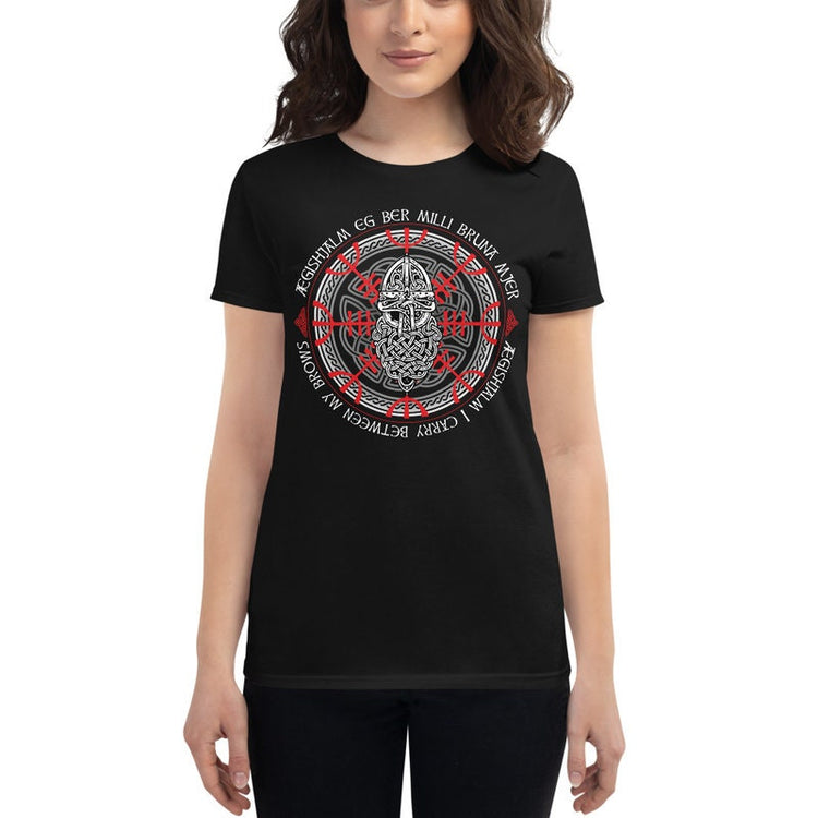 Aegishjalmur Viking T-Shirt: Norse Helm of Awe, Valhalla