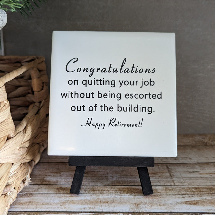 Retirement Sign, you've touched lives, you've made a difference sign, easel sign - easel included, your color choice