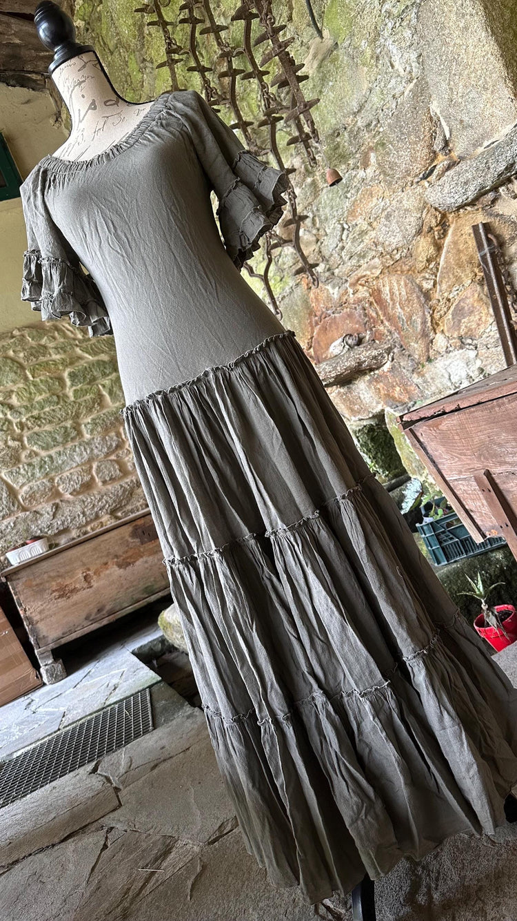 Organic Cotton Cottage Witch Dress Set: Norse Wedding Harness Belt