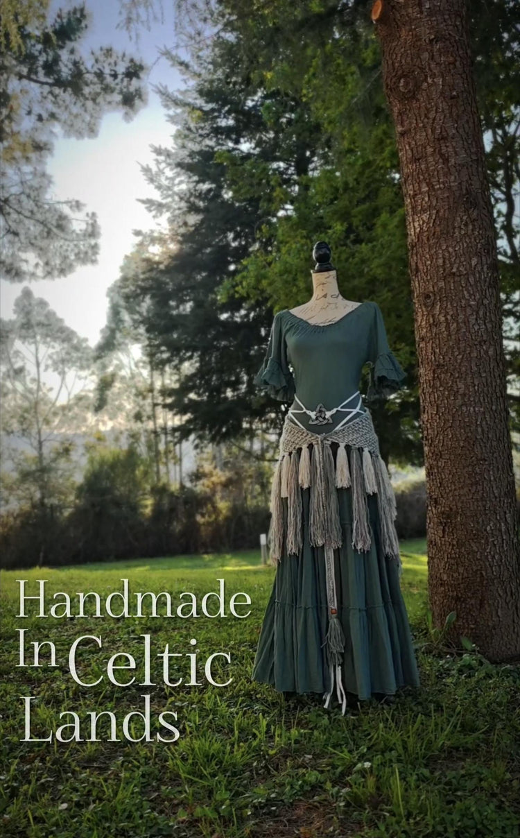 Celtic Belt, Handfasting Cords, Triquetra Knot Harness Belt, Pagan Wedding