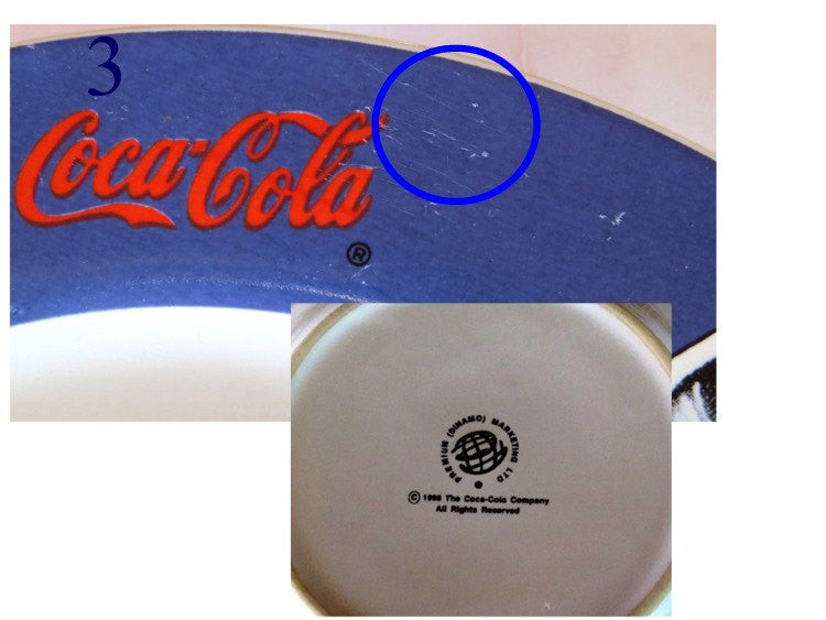 Coca cola. Vintage coca cola. Coca cola collectibles. Polar bear. Collectable vintage ceramic plates. 90s coca cola.