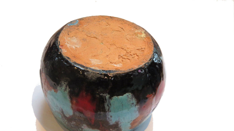 Ceramic bowl. Pottery bowl. Small bowl. Blue bowl. Red bowl. Decorative bowl. Trinket bowl. Small ceramic bowl. Small pottery bowl. Colorful