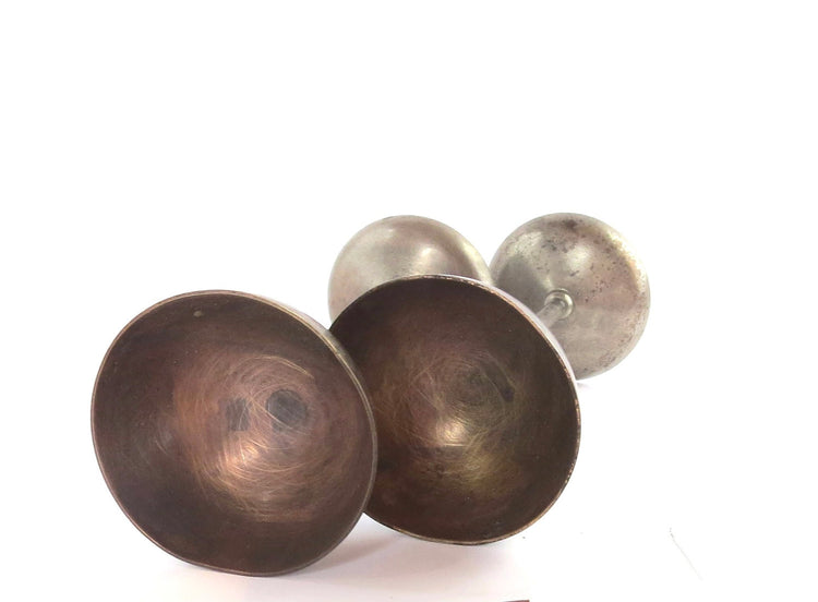 Vintage candle holders. Candlesticks. Unique candle holders. Brass candle holders. Silver candle holders. shabbat. Silver plated.