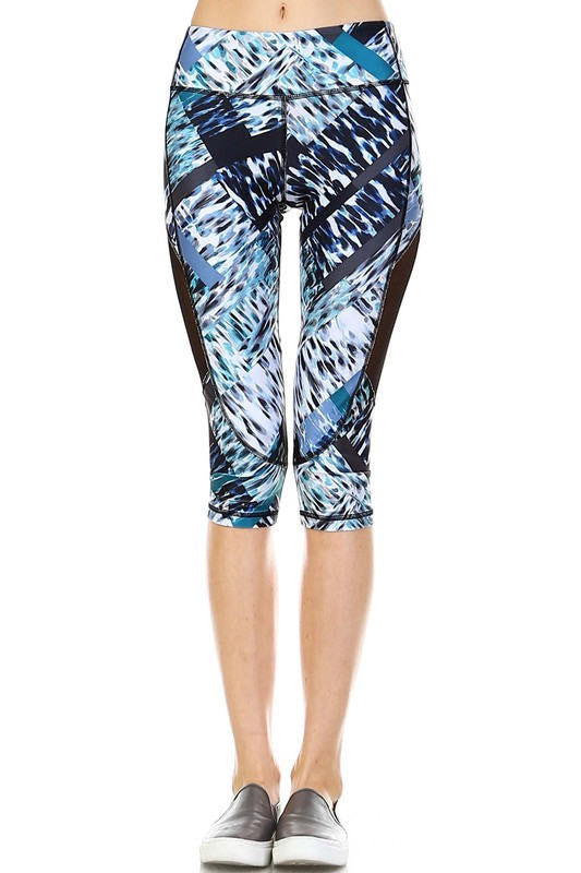 Knee Length Workout Leggings, Pilates Leggings, Workout Leggings, Yoga Leggings, Summer Leggings