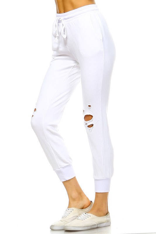 Chic White Sweatpants, Fashion Sweatpants, Womens Sweatpants, Womens White Sweatpants