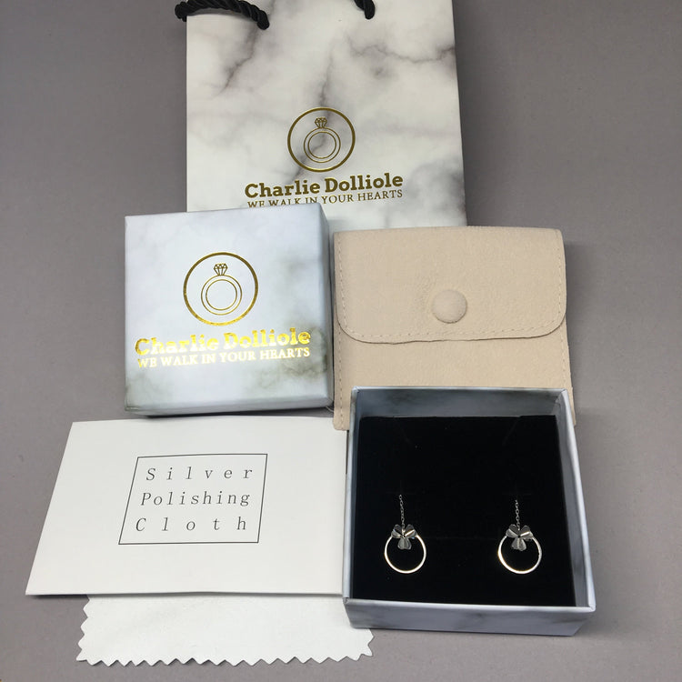 Three Leaf Clover Earrings - S925 Sterling Silver - Earrings for Women - Dainty and Simple Style - Gift for Her
