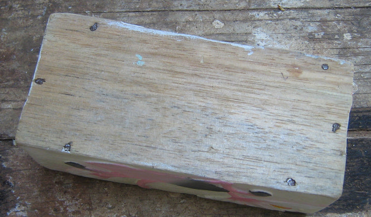 Shabby chic box. Floral box. Wood jewelry box. Decorative wooden box. Wood keepsake box. Rectangular box. Lotus decor. Mother's day gift.