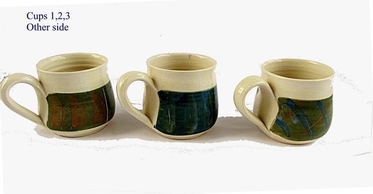 Pottery cups. ceramic coffee cups. Pottery coffee cups. Ceramic coffee set. Pottery coffee set. Holiday gift ideas. Farmhouse chic.