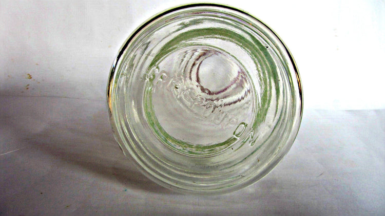 Vintage glassware. Decanter. Glass decanter. Wine decanter. Clear glass vase. French glassware. Mid century typical decanter. Grey poupon.