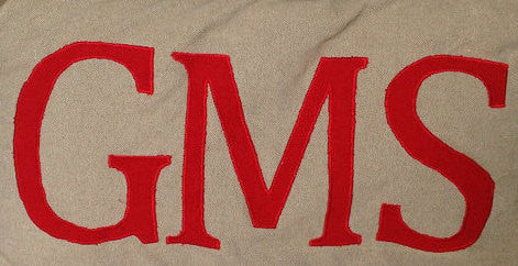 Monogram Box pillow Cover, Big Letter Monogram Box Edge Pillow Cover, Large Monogram shams