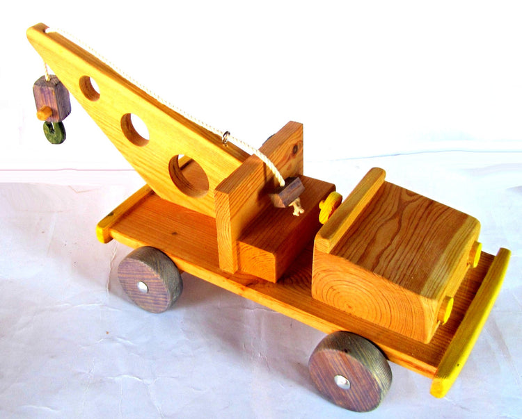 Wood toy. Wooden toy. Hand crafted wood. Toy truck. Boys holiday gift. Wood truck. Tow truck. Wooden toy truck. Wood toy truck.
