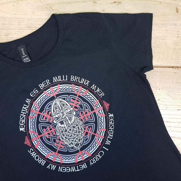 Aegishjalmur Viking T-Shirt: Norse Helm of Awe, Valhalla