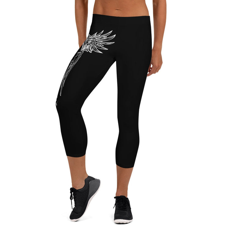 Valkyrie Capri Leggings: Norse Viking Shieldmaiden Pagan Wear