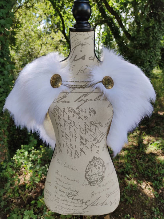 Viking Fur Wedding Cloak, Norse Mantle, Nordic Fur Shawl