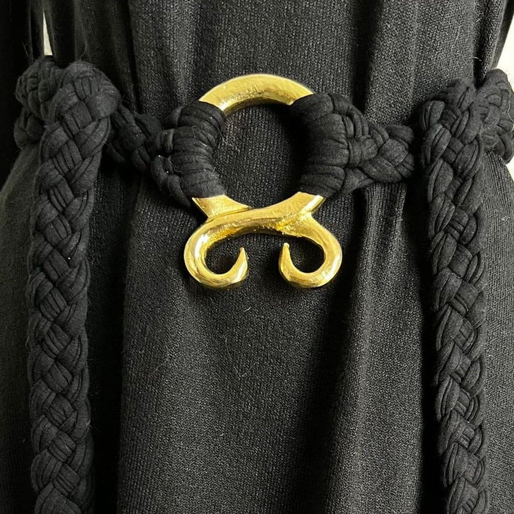 Handmade Norse Troll Cross Belt: Golden Edition Viking Wedding Accessory