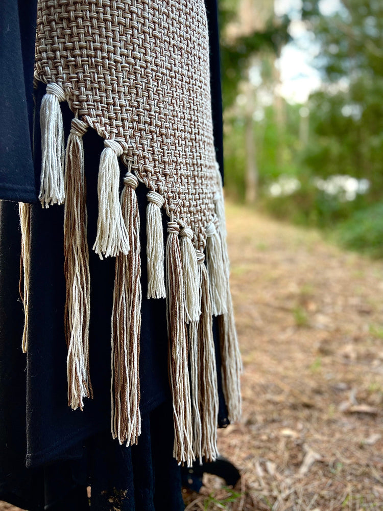 Nordic Shaman Shawl: Harvest Witch Belt, Vegan Antler Amulet