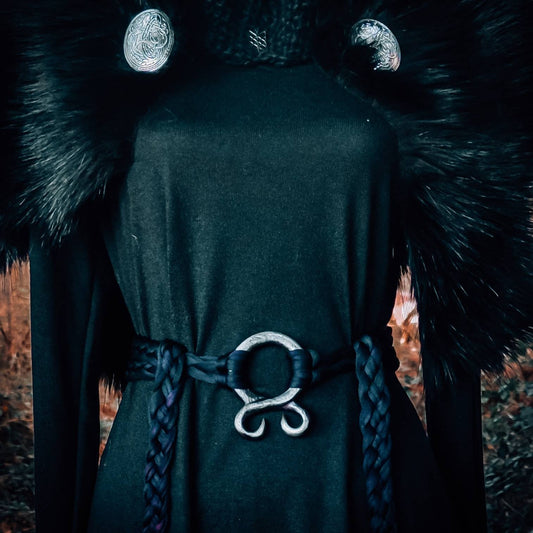 Plus Size Viking Belt: Handmade Troll Cross, Norse Wedding Waist Band