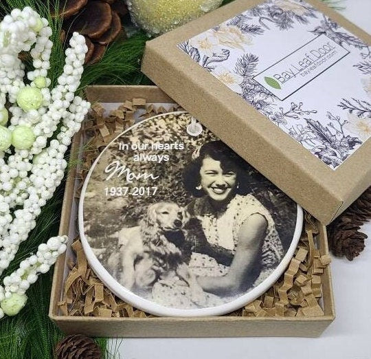 Ornament Memorial, Sympathy Gift, Sympathy Ornament, Memorial Ornament, Remembrance Ornament - your photo and name