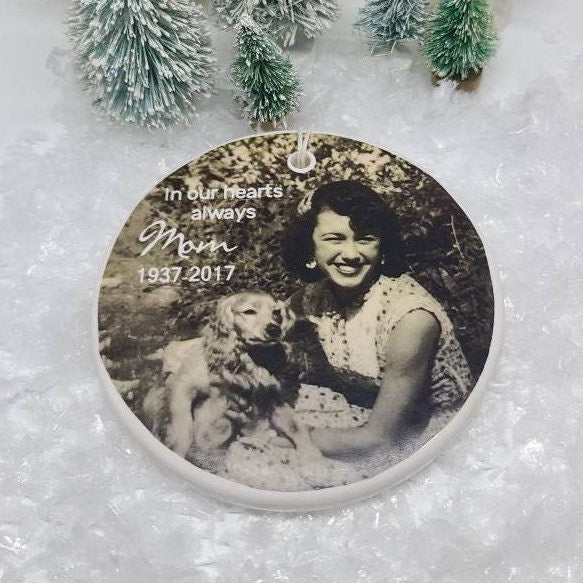 Ornament Memorial, Sympathy Gift, Sympathy Ornament, Memorial Ornament, Remembrance Ornament - your photo and name