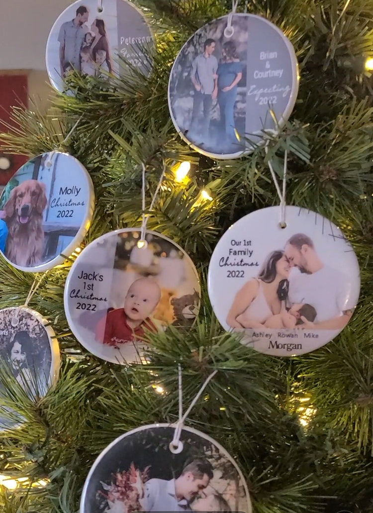 Ornament Family, Personalized Ornament, Custom Ornament, Christmas Ornament, Family Gift - your photo and family name