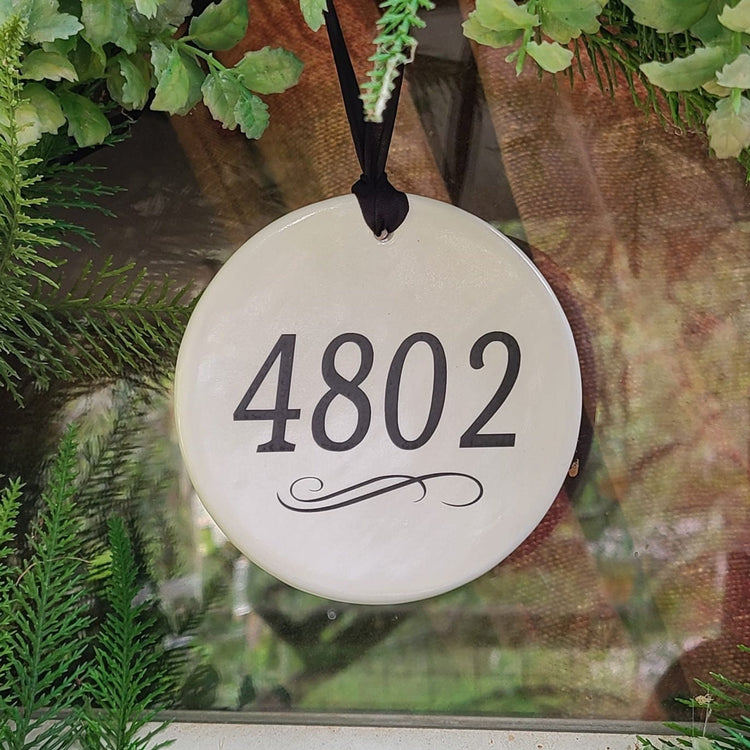 Sign House Numbers, Address Sign, Ceramic House Number Sign - your address - different sizes available