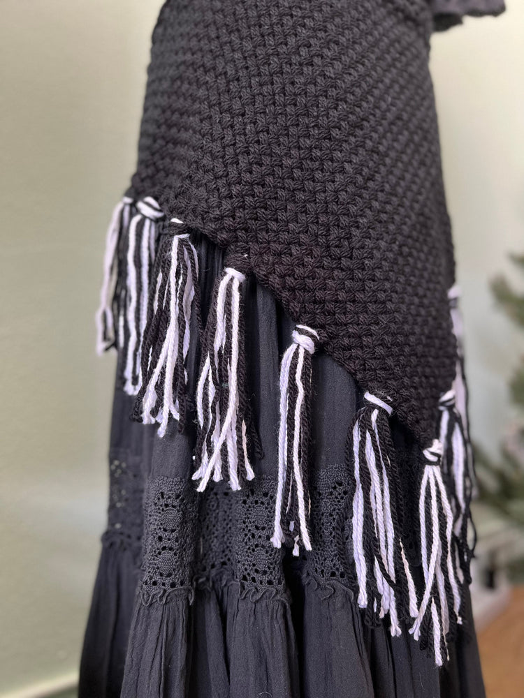 Handwoven Pentagram Amulet Belt, Gothic Witch Pagan Clothing Set