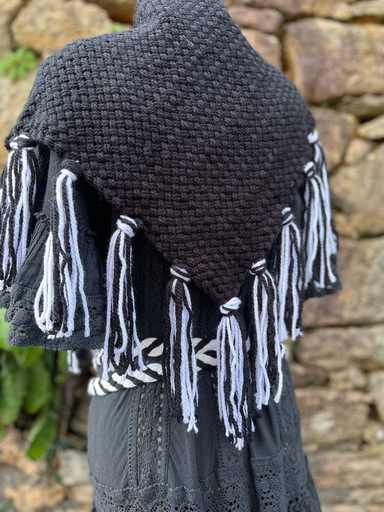 Handwoven Pentagram Amulet Belt, Gothic Witch Pagan Clothing Set