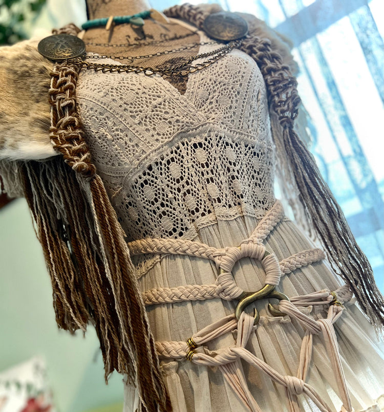 Princess of North Wedding Set, Organic Cotton Norse Viking Gown