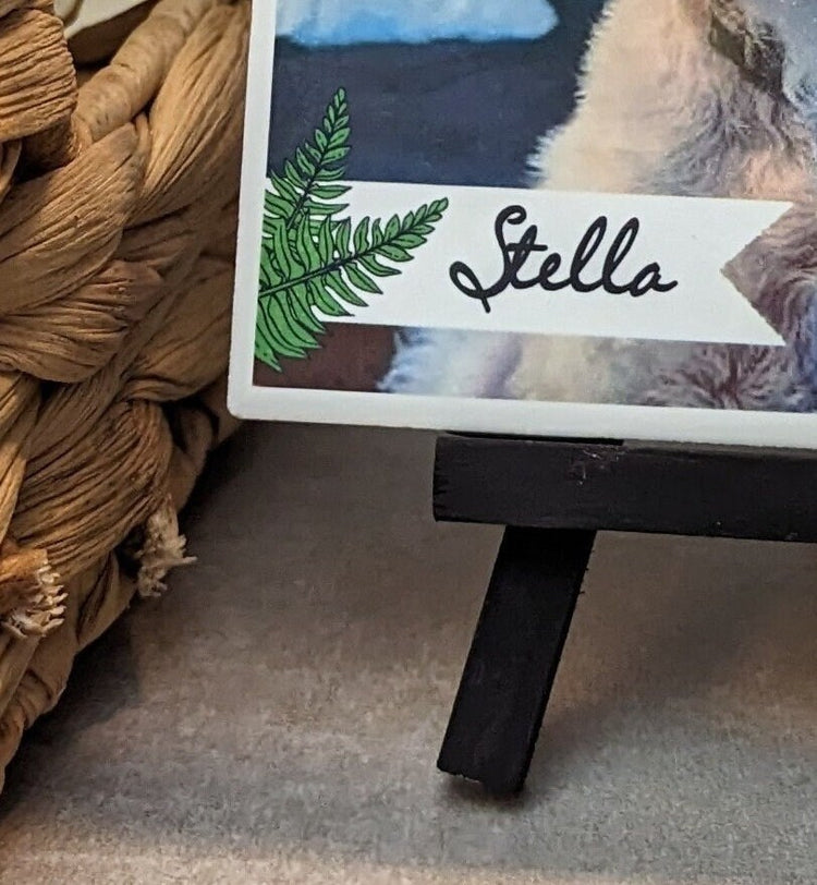 Custom I love you more Tile, Mom, loved one easel sign, photo tile - easel included, your image choice