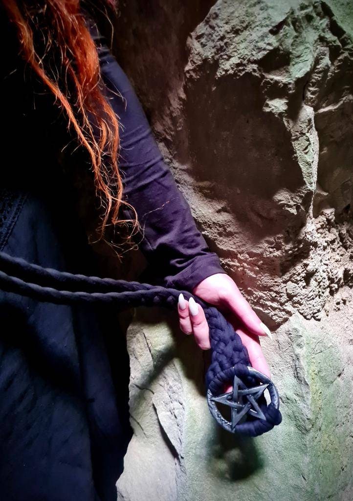 Handmade Pentagram Belt: Gothic Witch Pagan Accessory