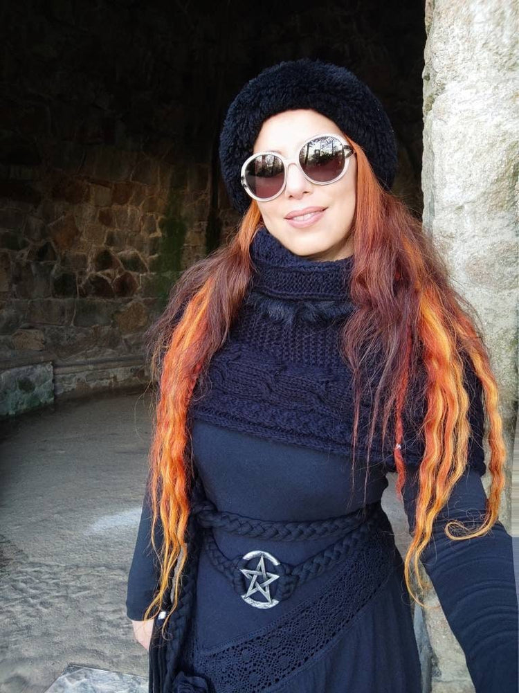 Handmade Pentagram Belt: Gothic Witch Pagan Accessory