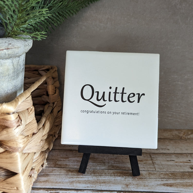 Retirement Sign, you've touched lives, you've made a difference sign, easel sign - easel included, your color choice