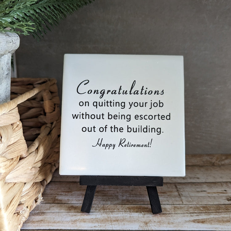 Retirement Sign, you've touched lives, you've made a difference sign, easel sign - easel included, your color choice