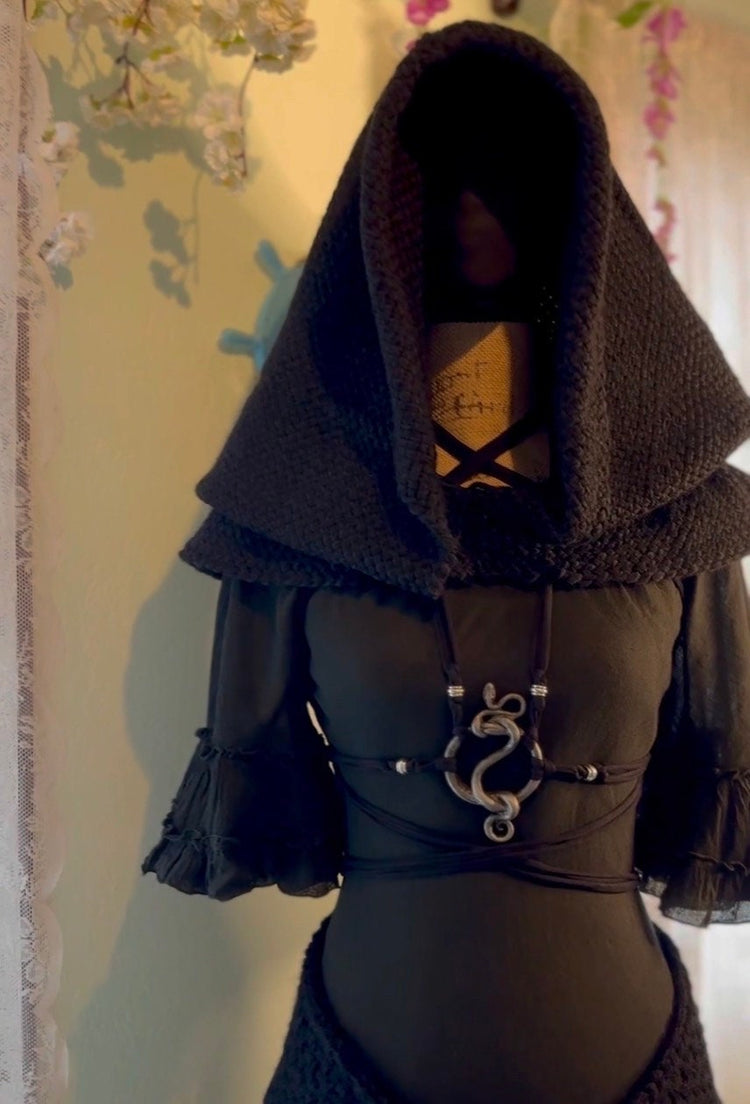 Lilith Serpent Belt Harness: Gothic Pagan Waist Chain