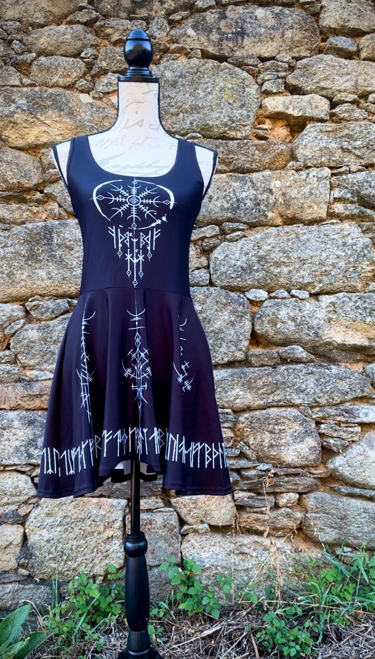 NEW EDITION! Viking Dress, Norse dress, Viking Amulet Dress, Rune Dress, Norse Pagan Clothing, Nordic dress, Norse Dreamcatcher, Shieldmaden