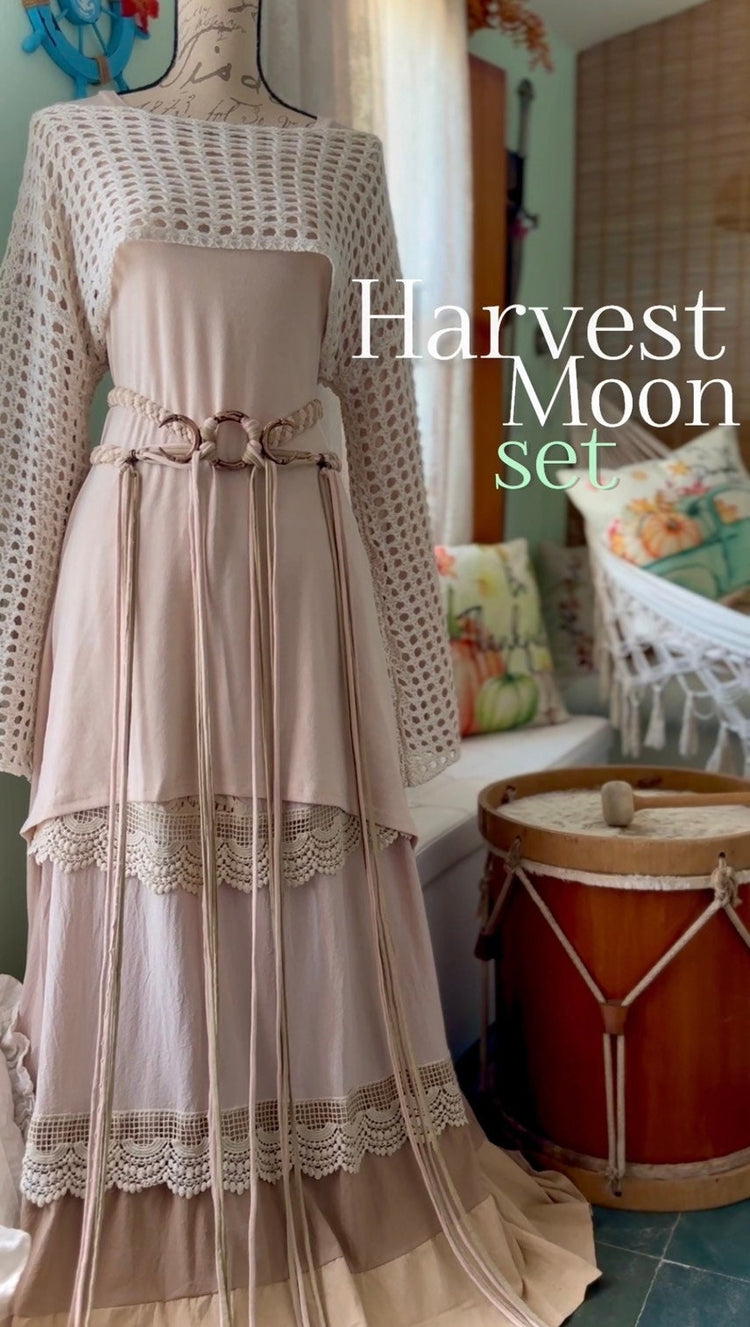 Harvest Moon Set: Modern Witch Outfit with Luna Belt