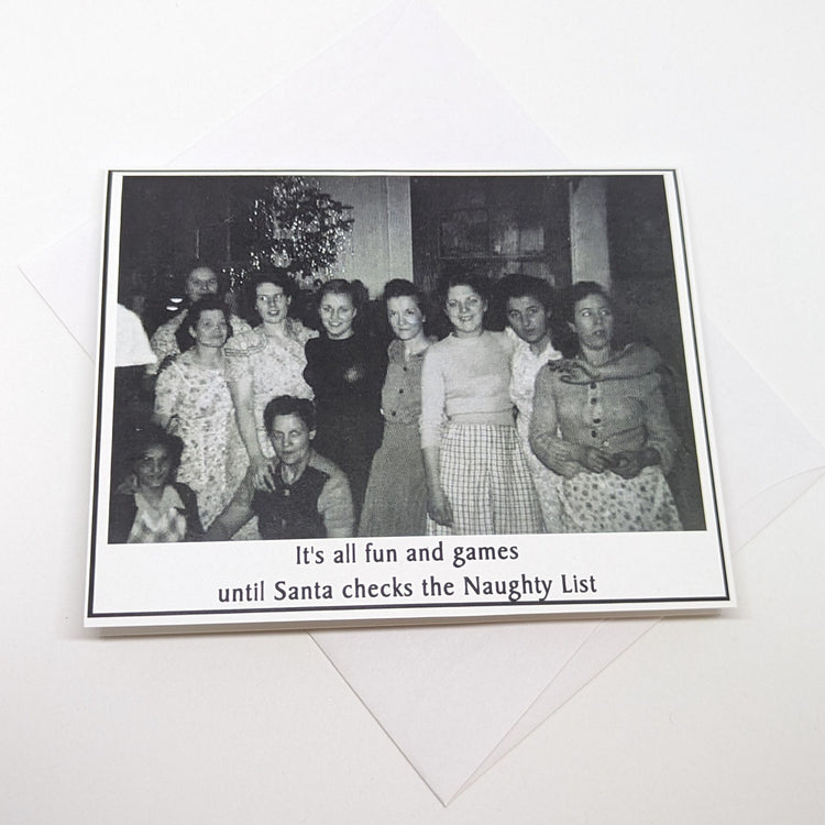 Vintage Inspired Snarky Christmas Cards - 5 Different designs to choose from or 5 pack