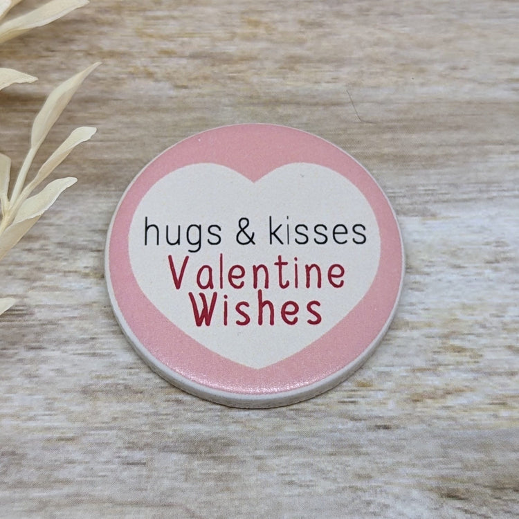 Hugs and Kisses Valentine Sign - different sizes & colors available