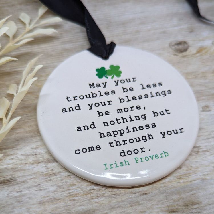 Saint Patrick's Day Irish Proverb Mini Easel Sign - different sizes available