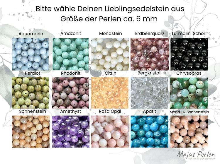 Wickelarmband Apatit echt mit Leder - gewickeltes Perlenarmband - Geschenk beste Freundin Lieblingsmnsch - Wunschedelstein