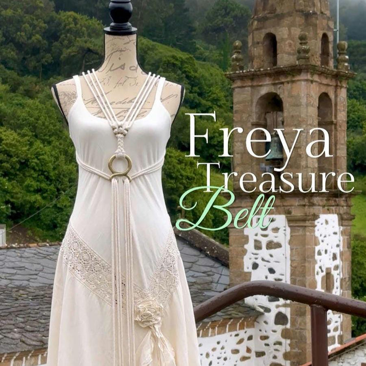 Handmade Freya Treasure Belt: Norse Viking Harness, Celtic Wedding