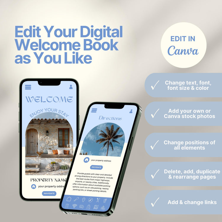 Airbnb Digital Welcome Book Template, Welcome Guide, Short Term Vacation Rental, Airbnb Guest Book, House Guide Cabin Manual, Host Guidebook