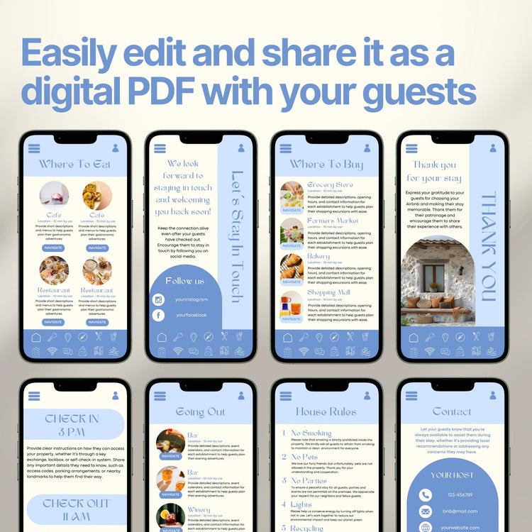 Airbnb Digital Welcome Book Template, Welcome Guide, Short Term Vacation Rental, Airbnb Guest Book, House Guide Cabin Manual, Host Guidebook