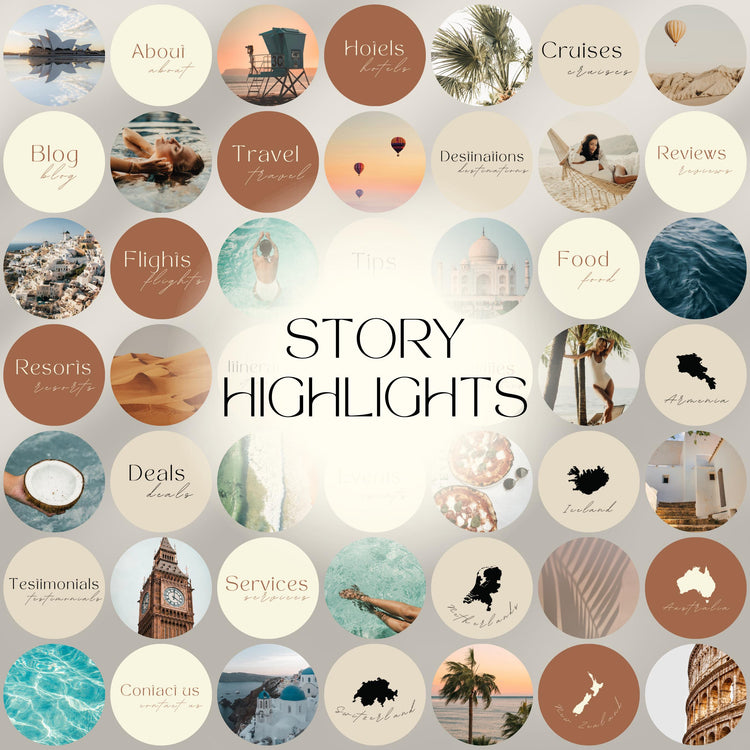 Travel Instagram Bundle Templates, Travel Agent Social Media, Instagram Canva Template, Blogger Holiday Content, Agency Marketing Post Reel