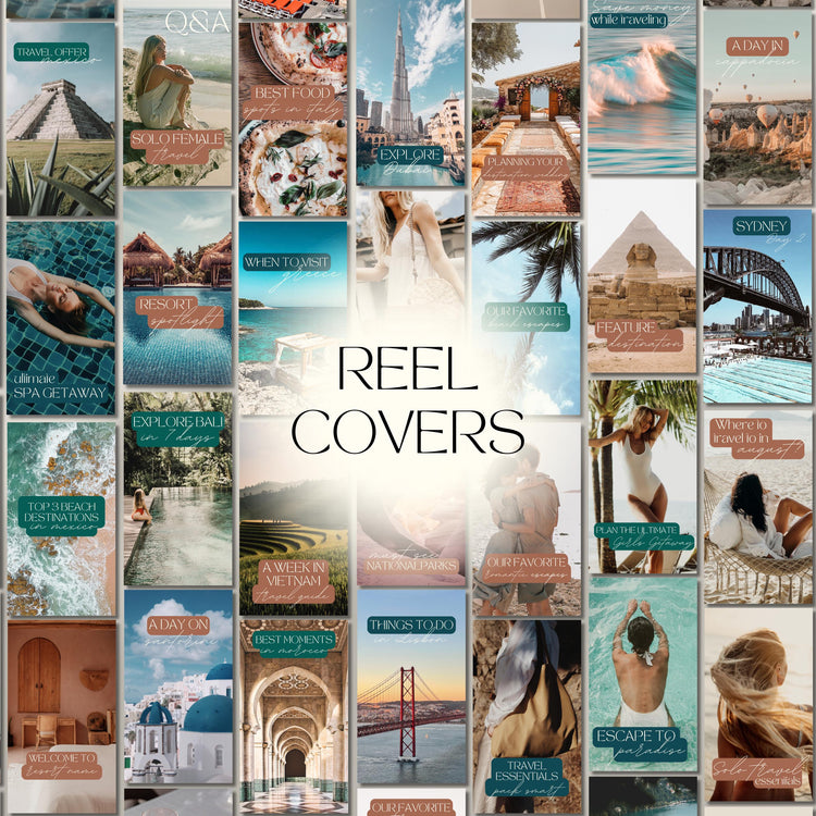 Travel Instagram Bundle Templates, Travel Agent Social Media, Instagram Canva Template, Blogger Holiday Content, Agency Marketing Post Reel