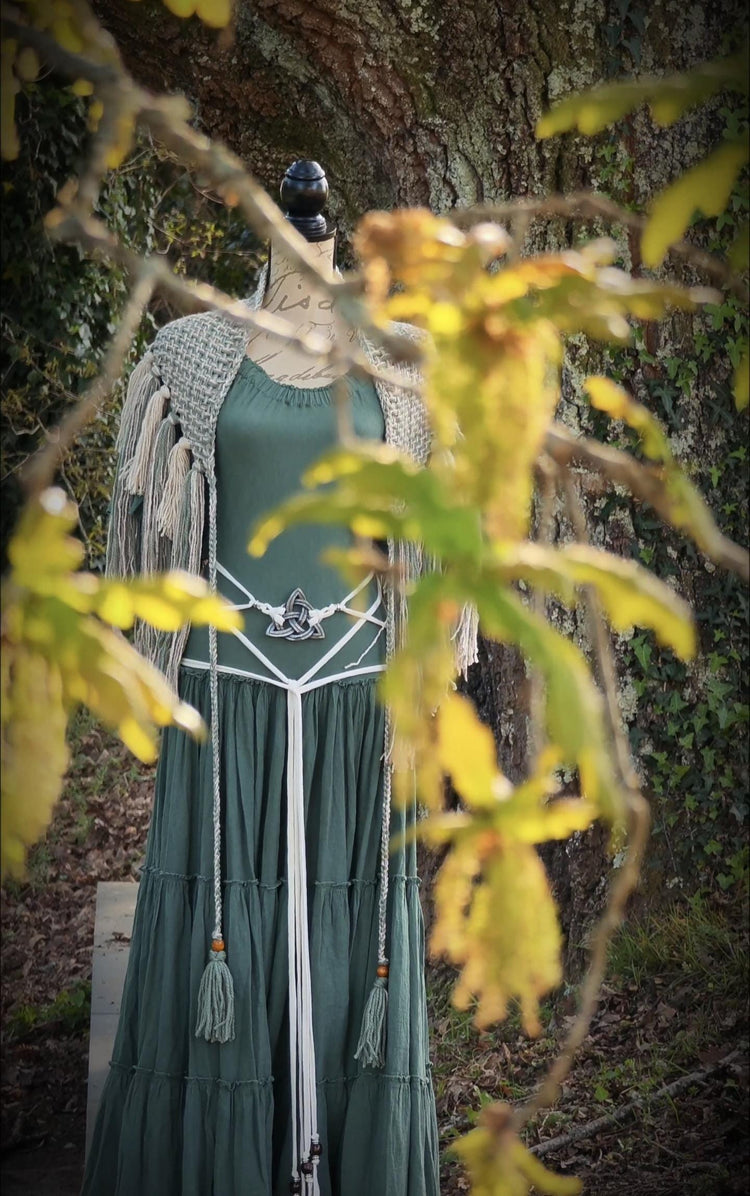 Celtic Belt, Handfasting Cords, Triquetra Knot Harness Belt, Pagan Wedding