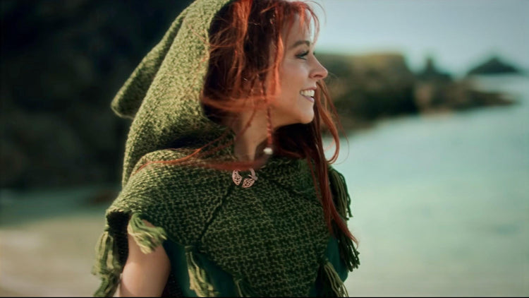 Hand woven Skjoldehamn Hood with Norse Witch Belt
