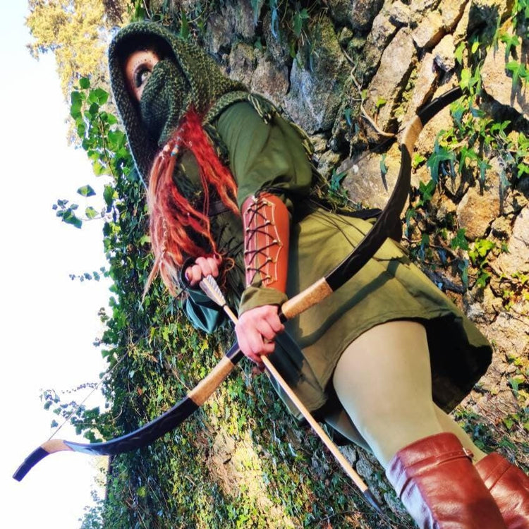 Viking Hood, Handwoven Skjoldehamn  Nordic clothing