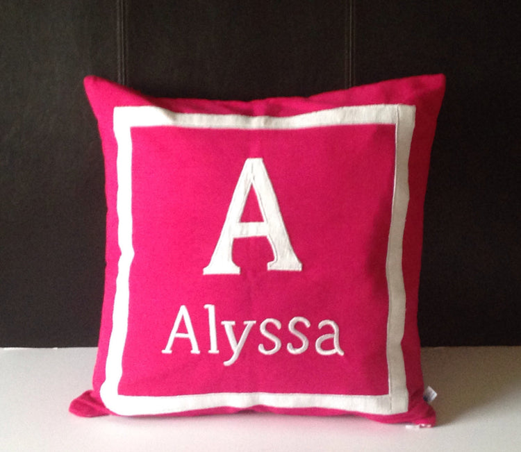 30% OFF Baby Personalized Gifts, Nursery ESI20 esi10 Decor Girl, Nursery Bedding, Dark Pink Pillows, Pink Monogram Pillows, Pink Name pillows, Baby show