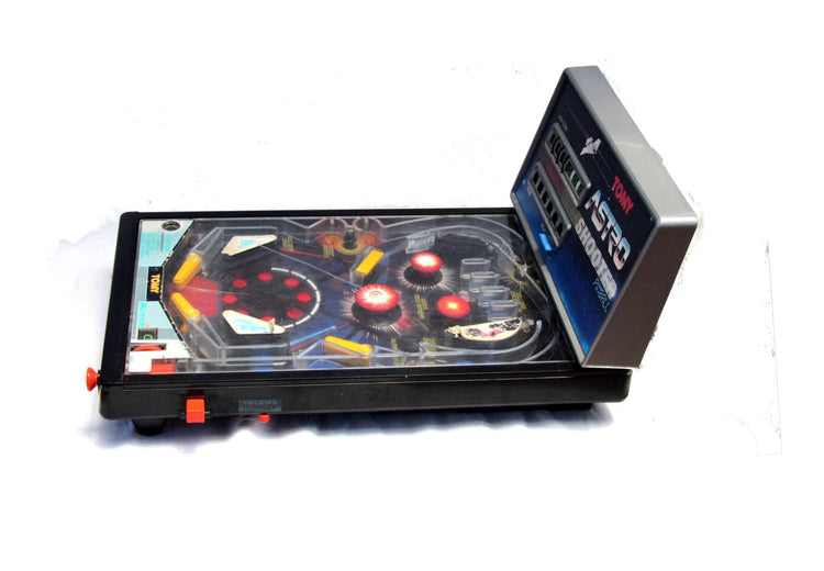 Vintage game. Electronic game. Japanese toys. Arcade. Arcade game. Pinball. Pinball game. Tabletop pinball machine. TOMY Astro Shooter.